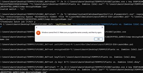 PS3: Looking to Create a Batch file to Decrypt ISOs .